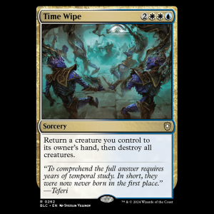 MTG Time Wipe Bloomburrow Commander blc#262