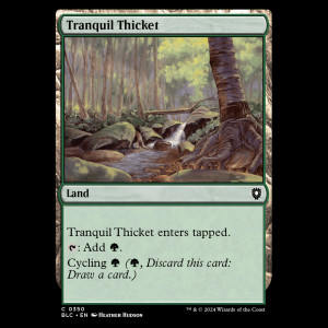 MTG Tranquil Thicket Bloomburrow Commander blc#350