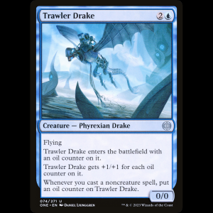 MTG Draco arrastrero (Trawler Drake) Phyrexia: All Will Be One one#74