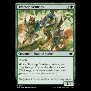 MTG Treetop Sentries Bloomburrow blb#201