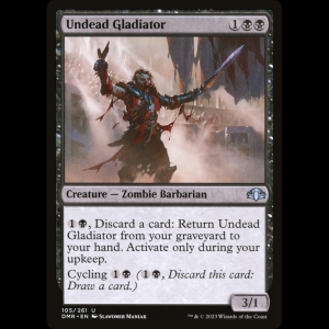 MTG Undead Gladiator Dominaria Remastered  dmr#105