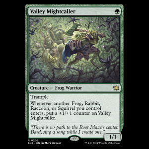 MTG Valley Mightcaller Bloomburrow blb#202