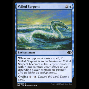 MTG Veiled Serpent Dominaria Remastered dmr#72