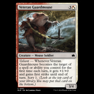 MTG Veteran Guardmouse Bloomburrow blb#237