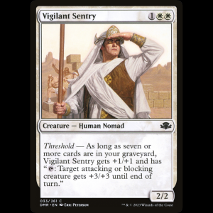 MTG Vigilant Sentry Dominaria Remastered dmr#33