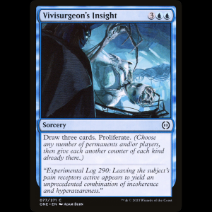 MTG Conclusiones del viviseccionador (Vivisurgeon's Insight) Phyrexia: All Will Be One one#77