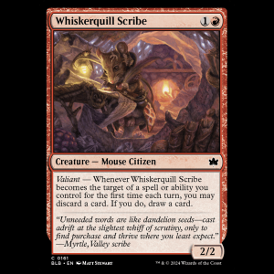 MTG Whiskerquill Scribe Bloomburrow blb#161