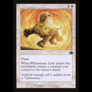 MTG Whitemane Lion Dominaria Remastered dmr#277