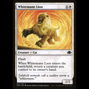 MTG Whitemane Lion Dominaria Remastered dmr#35