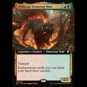 MTG Wildsear, Scouring Maw Bloomburrow Commander blc#44