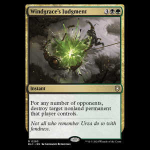 MTG Windgrace's Judgment Bloomburrow Commander blc#263