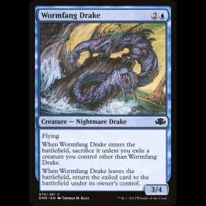 MTG Wormfang Drake Dominaria Remastered dmr#74