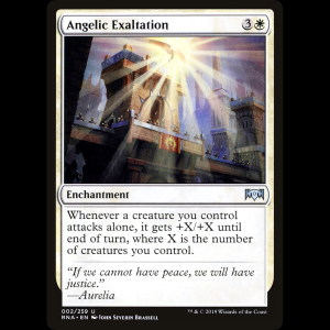 MTG Exaltación angélica (Angelic Exaltation) Ravnica Allegiance rna#2