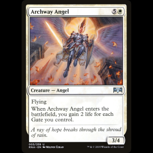 MTG Ángel del pórtico (Archway Angel) Ravnica Allegiance rna#3