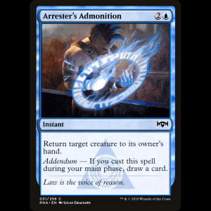 MTG Amonestación legal (Arrester's Admonition) Ravnica Allegiance rna#31