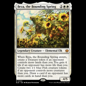 MTG Beza, the Bounding Spring Bloomburrow blb#2