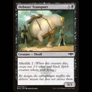 MTG Debtors' Transport Ravnica Allegiance rna#72