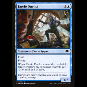 MTG Duelista hada (Faerie Duelist) Ravnica Allegiance rna#39