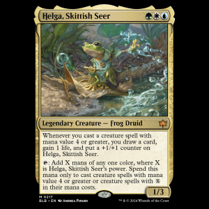 MTG Helga, Skittish Seer Bloomburrow blb#217