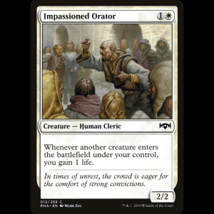 MTG Impassioned Orator Ravnica Allegiance rna#12