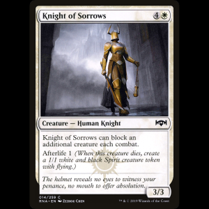 MTG Knight of Sorrows Ravnica Allegiance rna#14