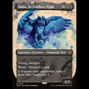 MTG Maha, Its Feathers Night Bloomburrow blb#289