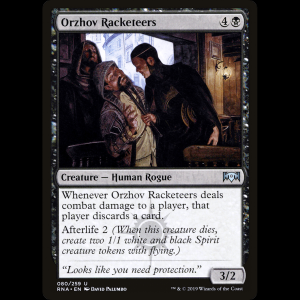 MTG Orzhov Racketeers Ravnica Allegiance rna#80