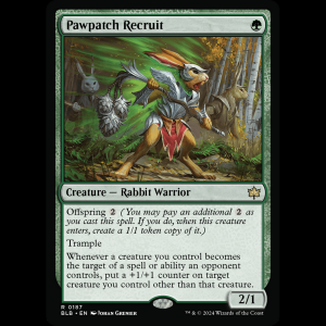 MTG Pawpatch Recruit Bloomburrow - FOIL blb#187