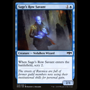 MTG Sage's Row Savant Ravnica Allegiance rna#49