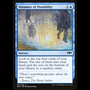 MTG Reflejo de posibilidad (Shimmer of Possibility) Ravnica Allegiance  rna#51