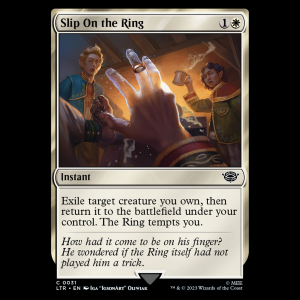 MTG Slip On the Ring The Lord of the Rings: Tales of Middle-earth ltr#31