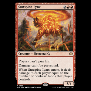 MTG Sunspine Lynx Bloomburrow blb#155