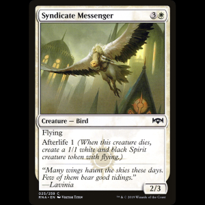 MTG Syndicate Messenger Ravnica Allegiance rna#25