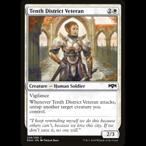 MTG Veterana del Distrito Décimo (Tenth District Veteran) Ravnica Allegiance rna#26