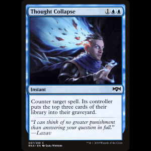 MTG Colapso de pensamientos (Thought Collapse) Ravnica Allegiance rna#57