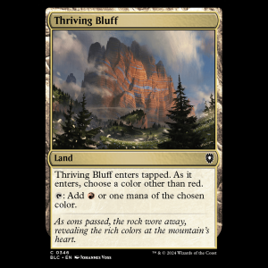 MTG Thriving Bluff Bloomburrow Commander blc#346