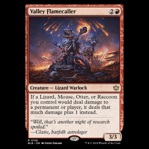 MTG Valley Flamecaller Bloomburrow blb#158