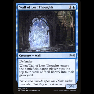 MTG Muro de los pensamientos perdidos (Wall of Lost Thoughts) Ravnica Allegiance rna#59