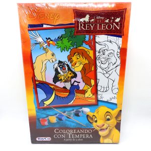 El Rey Leon Disney Coloreando con Tempera Toyco