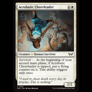 MTG Acrobatic Cheerleader Duskmourn: House of Horror dsk#1