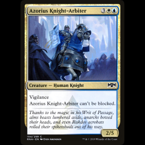 MTG Azorius Knight-Arbiter Ravnica Allegiance rna#154