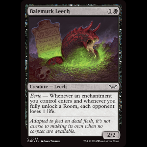 MTG Balemurk Leech Duskmourn: House of Horror dsk#84