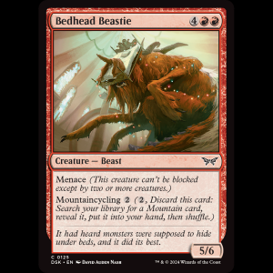 MTG Bedhead Beastie Duskmourn: House of Horror dsk#125