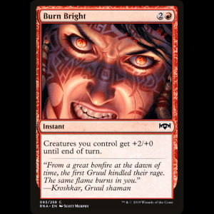 MTG Burn Bright Ravnica Allegiance rna#93