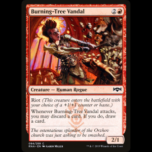 MTG Vándala Árbol Ardiente (Burning-Tree Vandal) Ravnica Allegiance rna#94