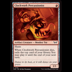 MTG Clockwork Percussionist Duskmourn: House of Horror dsk#130