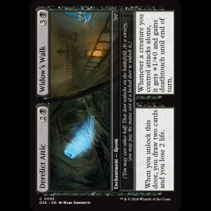 MTG Derelict Attic // Widow's Walk Duskmourn: House of Horror dsk#93