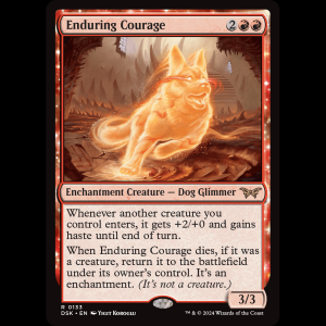 MTG Enduring Courage Duskmourn: House of Horror dsk#133