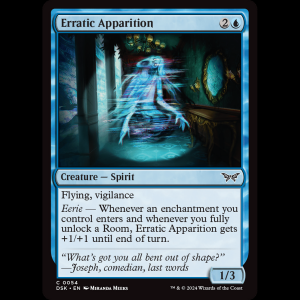 MTG Erratic Apparition Duskmourn: House of Horror dsk#54