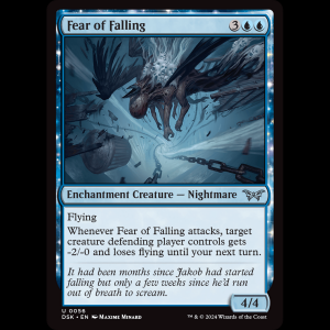 MTG Fear of Falling Duskmourn: House of Horror dsk#56